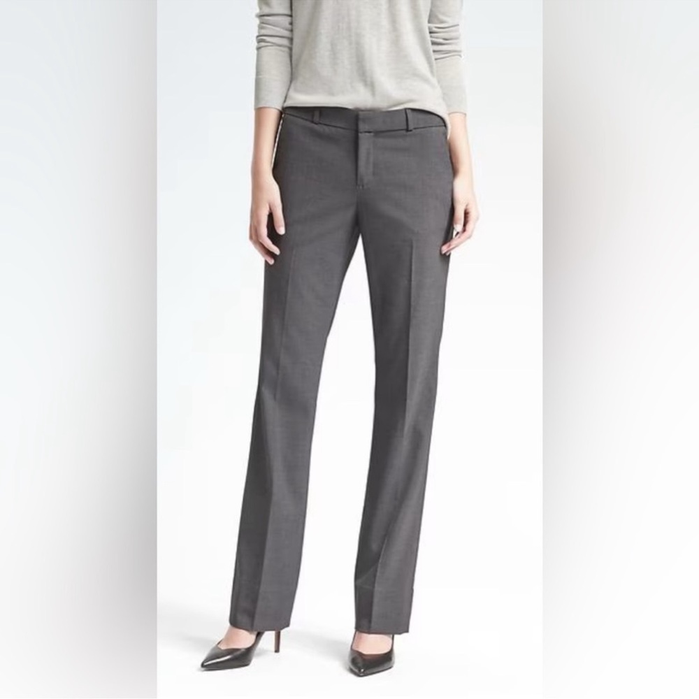 Banana Republic Ryan Fit charcoal gray pants 6 NWT